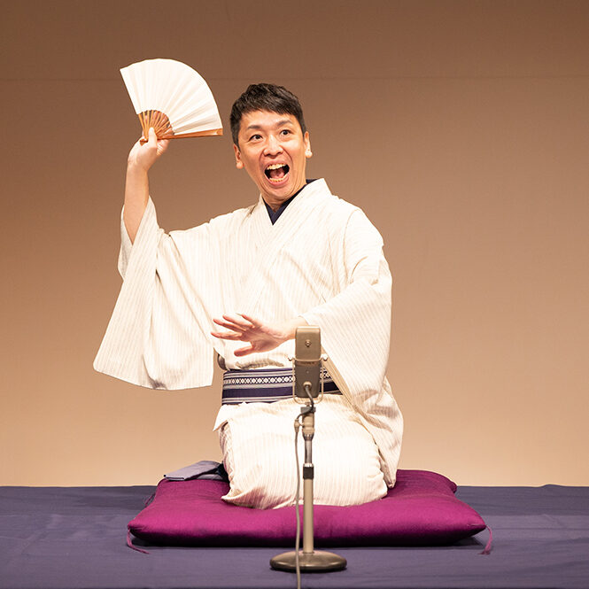 わかりやすい古典落語が定評の<br />
晴の輔の一席